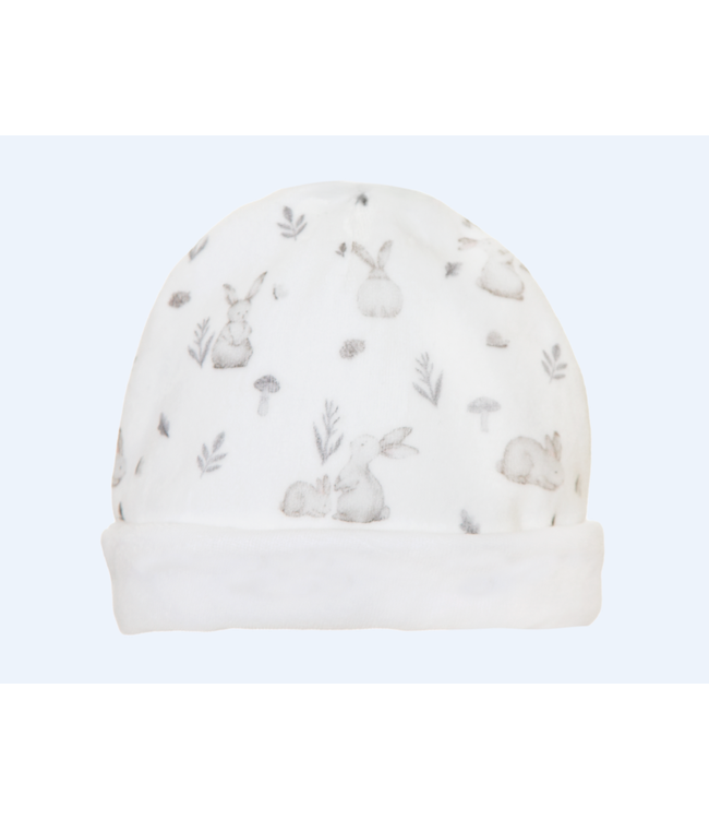 Pompetitpom Pompetitpom - Mutsje velours - Bunny Print