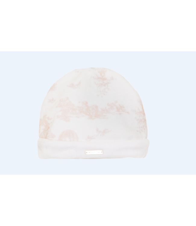 Pompetitpom Pompetitpom - Mutsje velours - Pink Toile