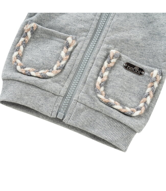 Natini Natini - Hoodie Ribbon - Grey