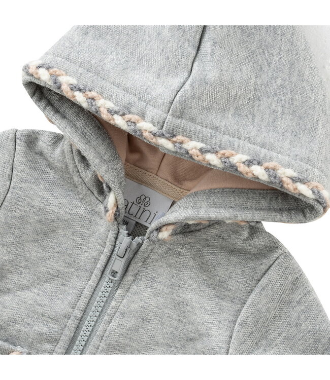 Natini Natini - Hoodie Ribbon - Grey