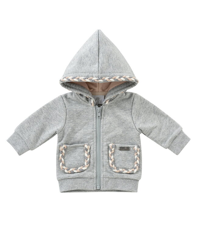 Natini Natini - Hoodie Ribbon - Grey