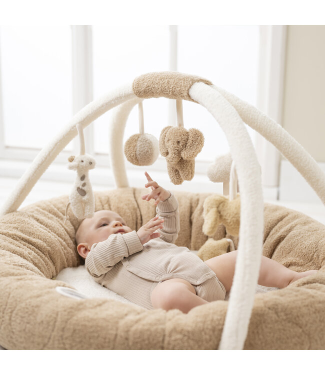 Nattou Nattou - Teddy - Speeltapijt Poef Met Bogen