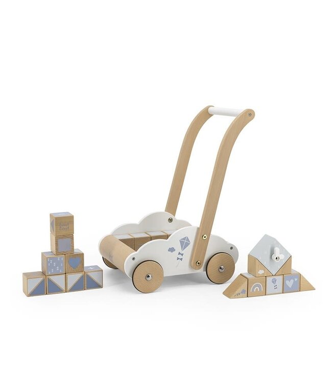 Label Label Label Label - Educational Baby Walker - Blue
