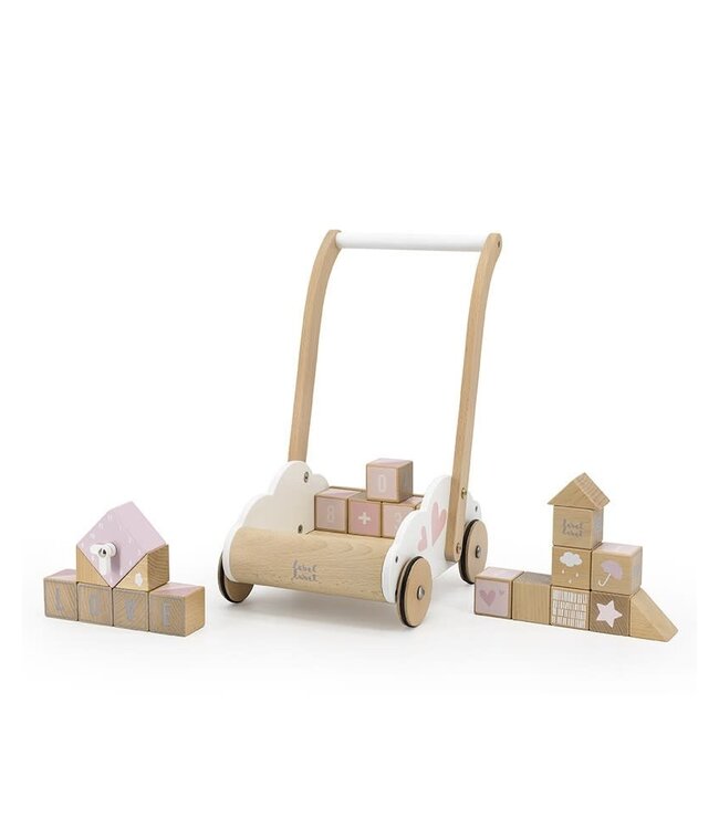 Label Label Label Label - Educational Baby Walker - Pink