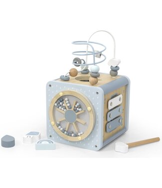 Label Label Label Label - Activity Cube - Blue