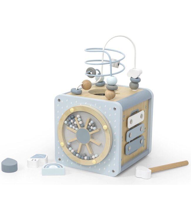 Label Label Label Label - Activity Cube - Blue