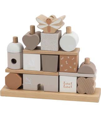 Label Label Label Label - Stacking Blocks House  - Nougat