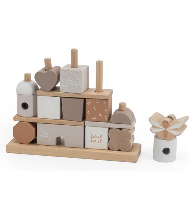 Label Label Label Label - Stacking Blocks House  - Nougat