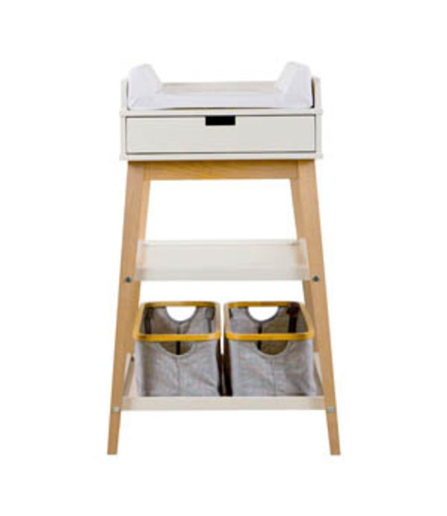 Quax Quax - Luiertafel Hip + Lade - Clay/Naturel