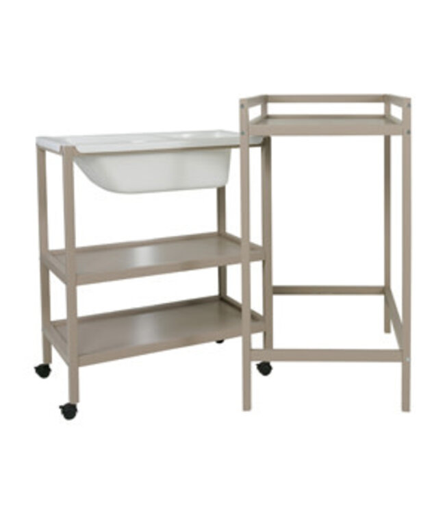 Quax Quax - Luiertafel + Bad - Basic - Stone