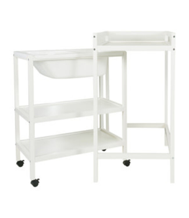 Quax Quax - Luiertafel + Bad -  Basic - White