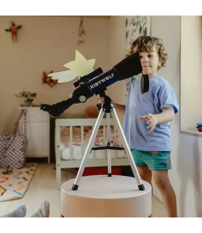 Kidywolf Kidywolf - Kidytelescope - Monocular Telescope On An Easy-To-Transport Table Tripod. Built-In Fast Pointer And Compass.