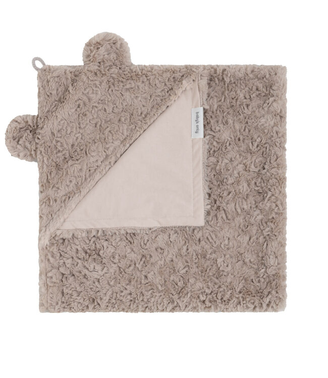 Baby's Only Baby's Only - Wikkeldeken Snow taupe - met oortjes
