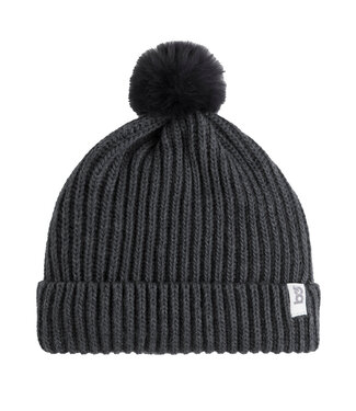 Baby's Only Baby's Only - Mutsje met pompon Cool zwart