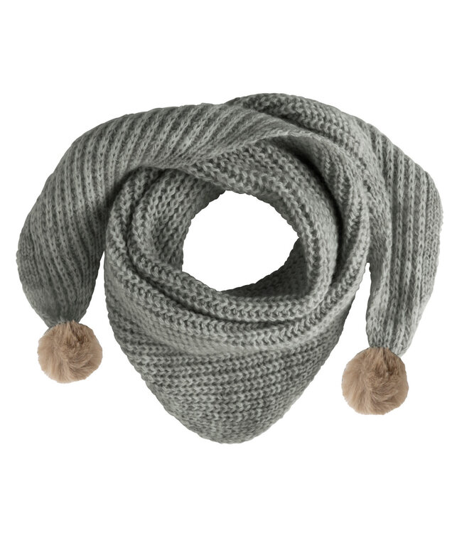 Baby's Only Baby's Only - Driehoek sjaal met Pompon Cool urban green