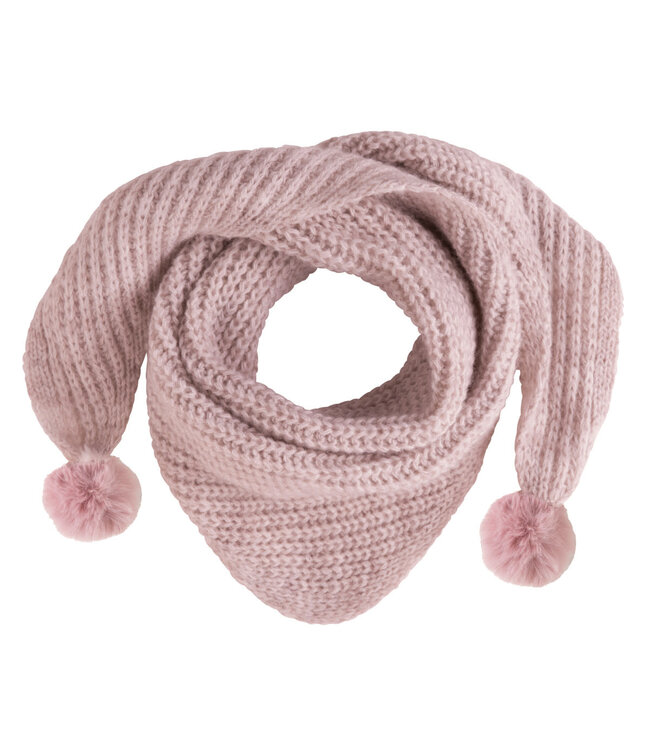Baby's Only Baby's Only - Driehoek sjaal met Pompon Cool oud roze
