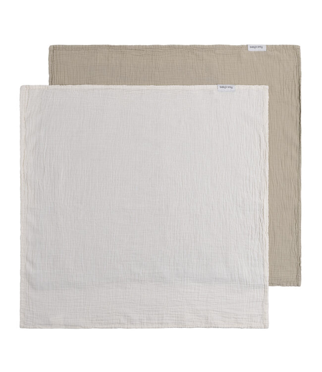 Baby's Only Baby's Only - Swaddle Tender beige/linen - 115x115 - 2-pack