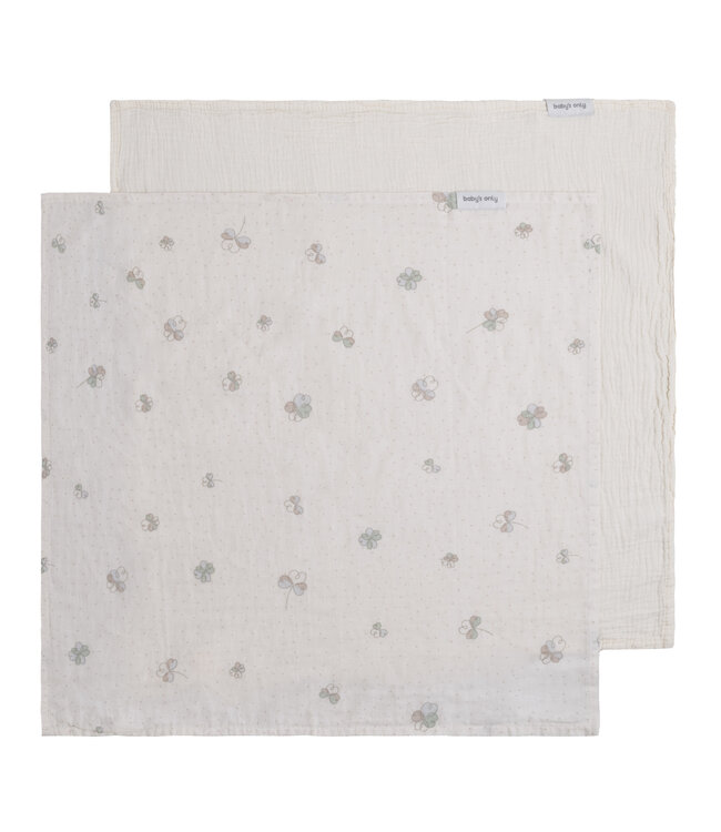 Baby's Only Baby's Only - Swaddle Tender linen/clover - 115x115 - 2-pack