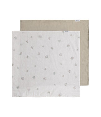 Baby's Only Baby's Only - Hydrofiele doek Tender beige/clover - 65x65 - 2-pack