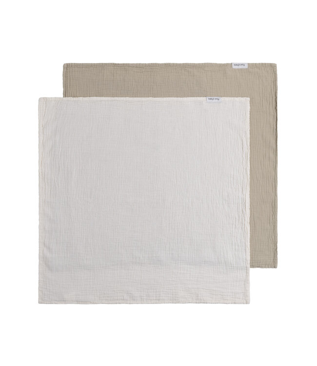 Baby's Only Baby's Only - Hydrofiele doek Tender beige/linen - 65x65 - 2-pack