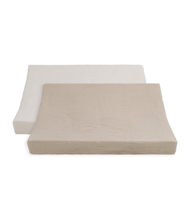 Baby's Only Baby's Only - Aankleedkussenhoes Tender beige/linen - 45x70 cm - 2-pack