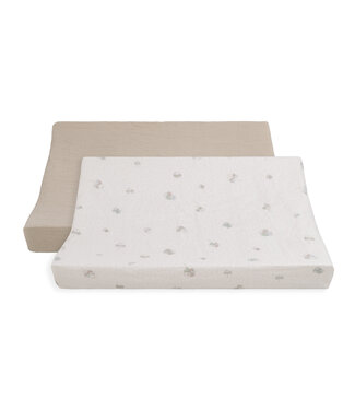 Baby's Only Baby's Only - Aankleedkussenhoes Tender beige/clover - 45x70 cm - 2-pack