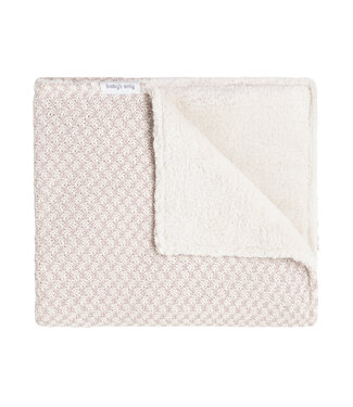 Baby's Only Baby's Only - Ledikantdeken teddy Happiness oud roze/ecru