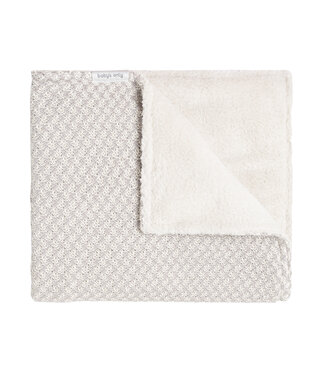 Baby's Only Baby's Only - Wiegdeken teddy Happiness urban taupe/ecru