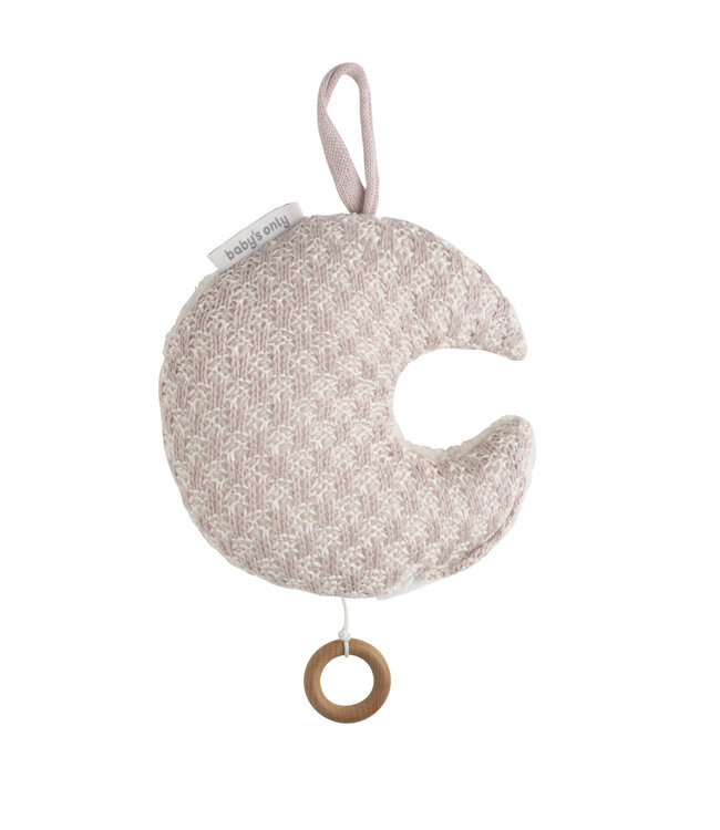 Baby's Only Baby's Only - Muziekdoosje maan Happiness oud roze