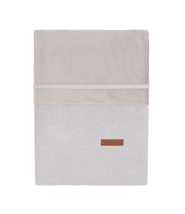 Baby's Only Baby's Only - Dekbedovertrek Classic zilvergrijs - 100x135