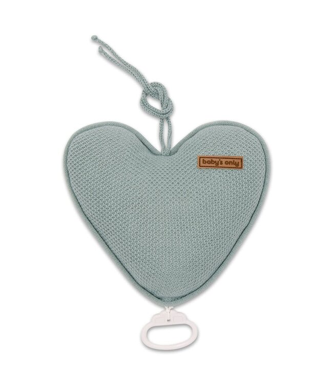Baby's Only Baby's Only - Muziekdoos hart Classic stonegreen
