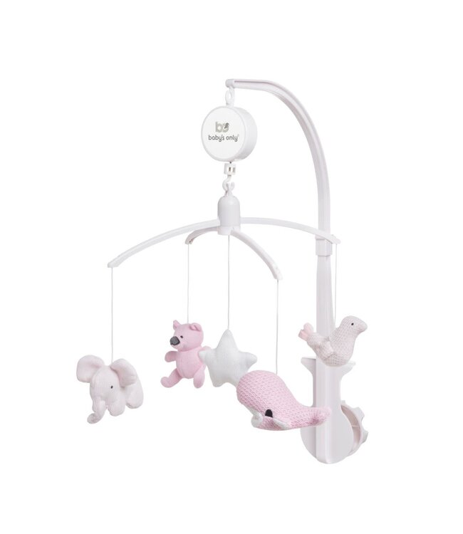 Baby's Only Baby's Only - Muziekmobiel classic roze/baby roze/wit