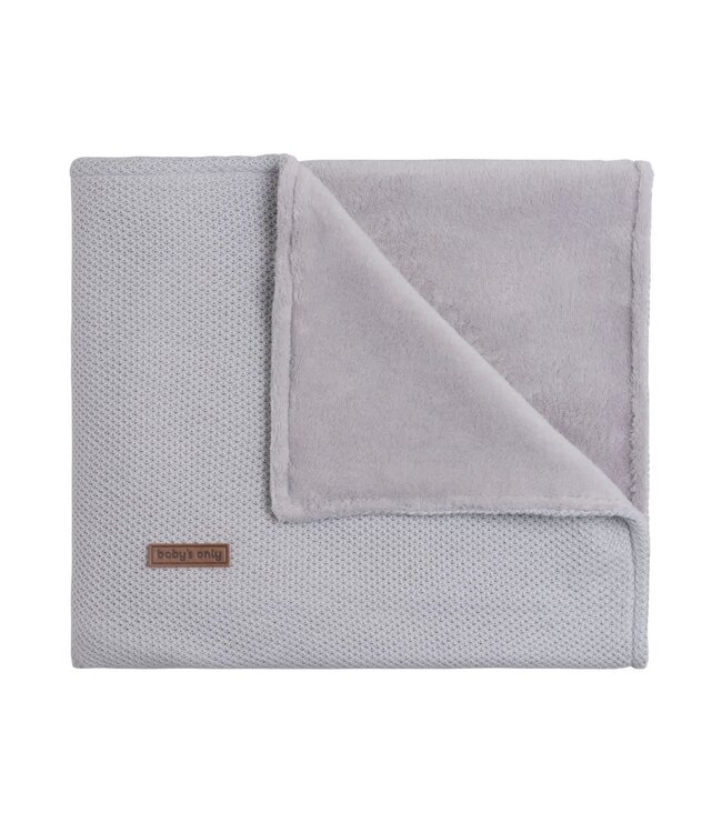 Baby's Only Baby's Only - Wiegdeken teddy Classic zilvergrijs