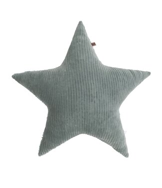 Baby's Only Baby's Only - Kussen ster teddy Sense zeegroen