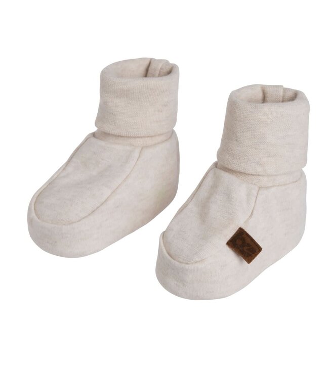 Baby's Only Baby's Only - Slofjes Melange warm linen - 0-3 mnd