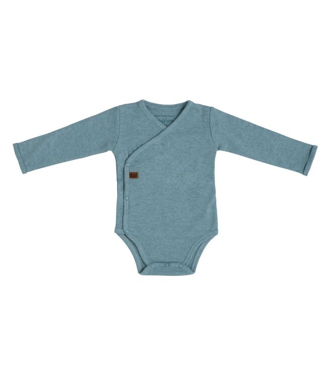 Baby's Only Baby's Only - Rompertje lange mouw Melange stonegreen - 68
