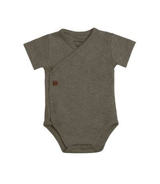 Baby's Only Baby's Only - Rompertje Melange khaki - 56