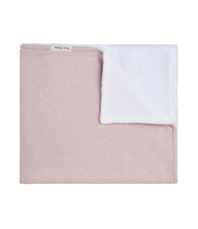 Baby's Only Baby's Only - Ledikantdeken teddy Sparkle zilver-roze mÃªlee
