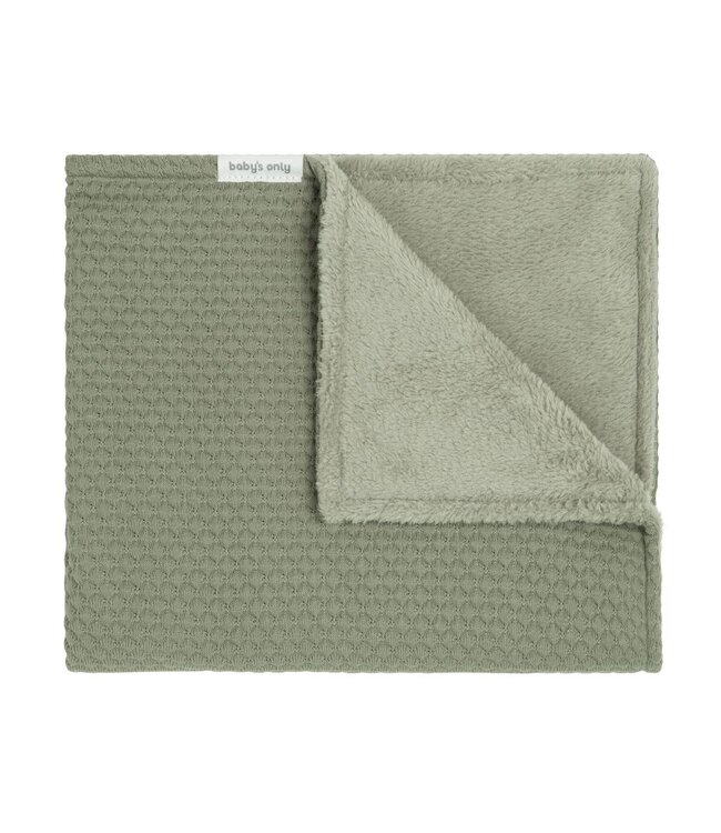 Baby's Only Baby's Only - Ledikantdeken teddy Sky urban green