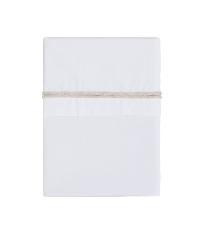 Baby's Only Baby's Only - Ledikantlaken gebreide bies warm linen/wit