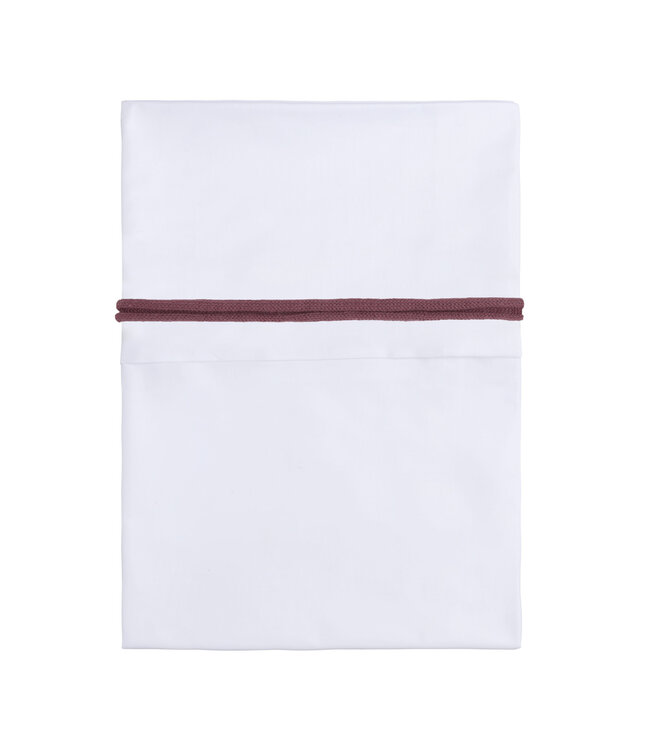 Baby's Only Baby's Only - Wieglaken gebreide bies stone red/wit