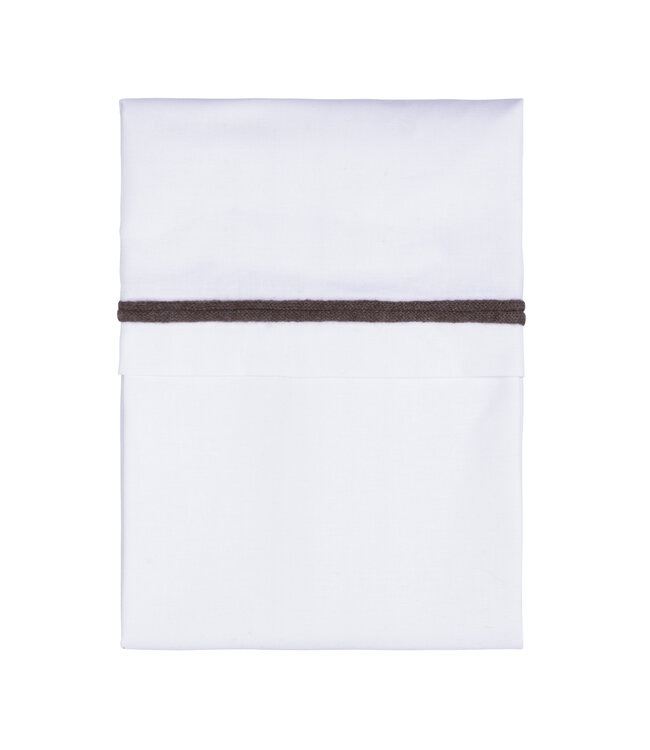 Baby's Only Baby's Only - Wieglaken gebreide bies cacao/wit