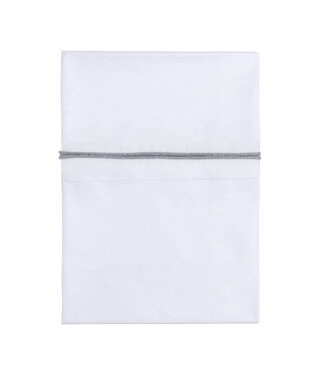 Baby's Only Baby's Only - Ledikantlaken gebreide bies zilvergrijs mÃªlee/wit