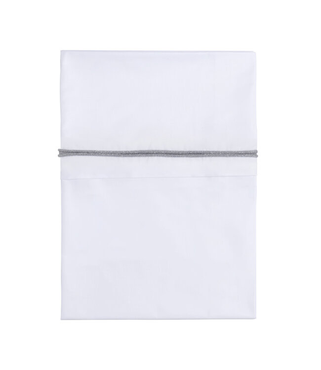 Baby's Only Baby's Only - Wieglaken gebreide bies zilvergrijs mÃªlee/wit