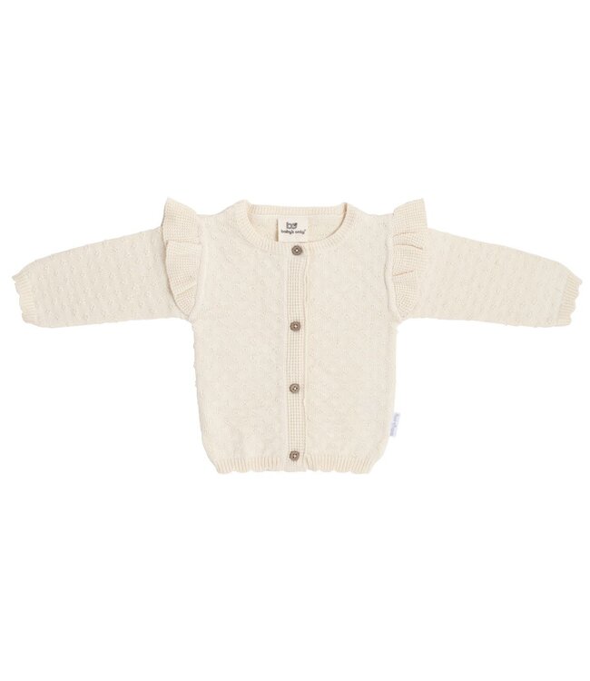 Baby's Only Baby's Only - Vestje Miracle warm linen - Met ruffle