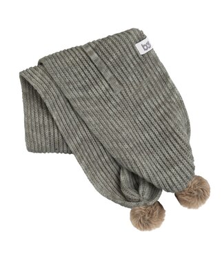 Baby's Only Baby's Only - Overslagsjaaltje met pompon Cool urban green