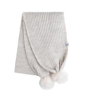 Baby's Only Baby's Only - Sjaaltje met pompon Cool ecru