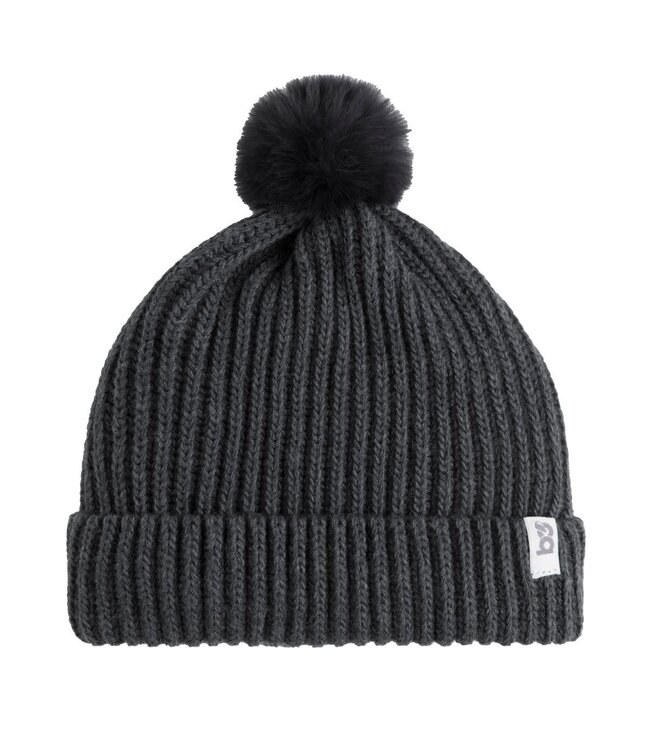 Baby's Only Baby's Only - Mutsje met pompon Cool antraciet