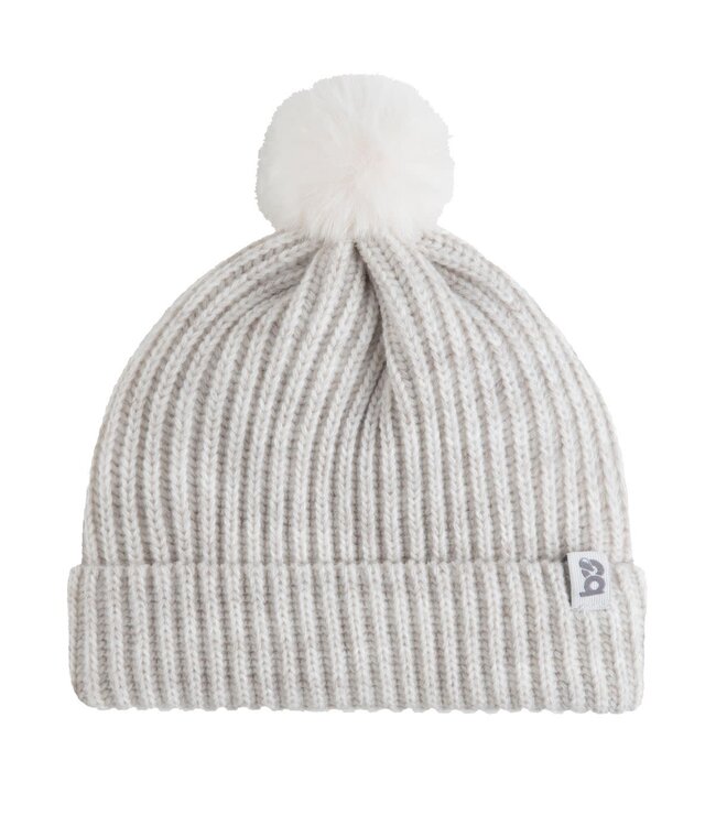 Baby's Only Baby's Only - Mutsje met pompon Cool ecru