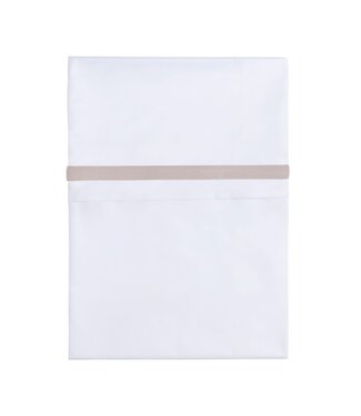 Baby's Only Baby's Only - Ledikantlaken geweven bies kiezelgrijs/wit